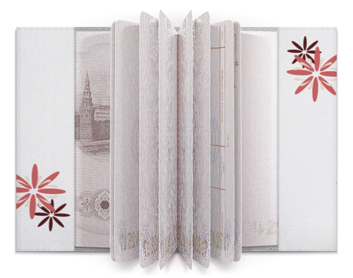 Заказать обложку для паспорта в Москве. Обложка для паспорта Нежность от Юлия Рыбенцева - готовые дизайны и нанесение принтов.