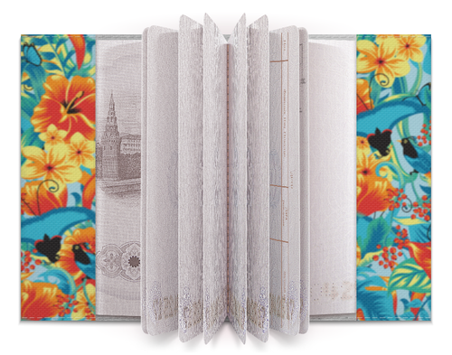 Заказать обложку для паспорта в Москве. Обложка для паспорта Лилии от Romanova - готовые дизайны и нанесение принтов.