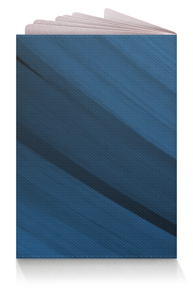 Заказать обложку для паспорта в Москве. Обложка для паспорта Синяя абстракция от BeliySlon - готовые дизайны и нанесение принтов.