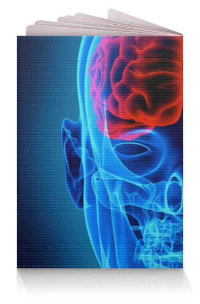 Заказать обложку для паспорта в Москве. Обложка для паспорта X-RAY SKULL от Jimmy Flash - готовые дизайны и нанесение принтов.