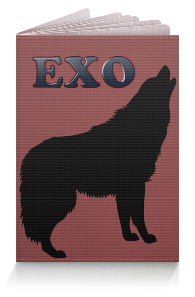 Заказать обложку для паспорта в Москве. Обложка для паспорта EXO (Wolf) красный от nionilla - готовые дизайны и нанесение принтов.
