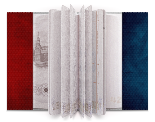 Заказать обложку для паспорта в Москве. Обложка для паспорта Барселона (Барса) от icase - готовые дизайны и нанесение принтов.