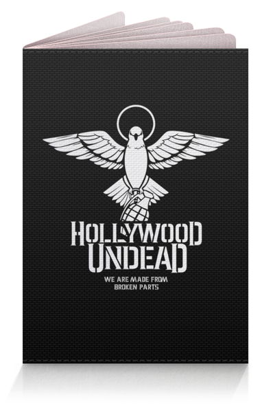 Заказать обложку для паспорта в Москве. Обложка для паспорта Hollywood Undead от geekbox - готовые дизайны и нанесение принтов.