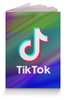 Заказать обложку для паспорта в Москве. Обложка для паспорта TikTok  от DESIGNER   - готовые дизайны и нанесение принтов.
