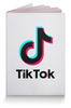 Заказать обложку для паспорта в Москве. Обложка для паспорта TikTok  от DESIGNER   - готовые дизайны и нанесение принтов.