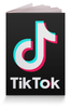 Заказать обложку для паспорта в Москве. Обложка для паспорта TikTok  от DESIGNER   - готовые дизайны и нанесение принтов.
