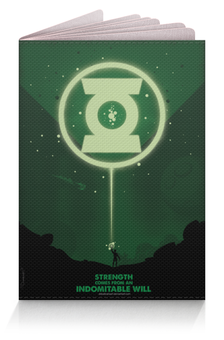 Заказать обложку для паспорта в Москве. Обложка для паспорта Green Lantern/Зеленый Фонарь  от crash - готовые дизайны и нанесение принтов.