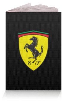 Заказать обложку для паспорта в Москве. Обложка для паспорта Ferrari  от DESIGNER   - готовые дизайны и нанесение принтов.