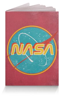 Заказать обложку для паспорта в Москве. Обложка для паспорта NASA винтажный логотип от Павел Павел - готовые дизайны и нанесение принтов.