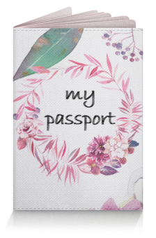 Заказать обложку для паспорта в Москве. Обложка для паспорта Цветочная обложка на паспорт от solariren - готовые дизайны и нанесение принтов.