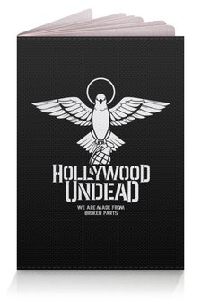 Заказать обложку для паспорта в Москве. Обложка для паспорта Hollywood Undead от geekbox - готовые дизайны и нанесение принтов.
