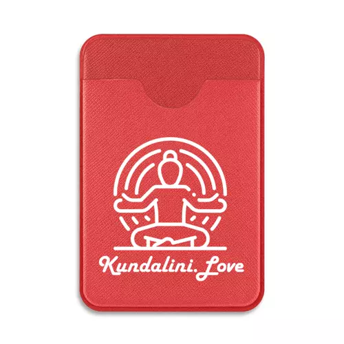 Заказать кошелек в Москве. Картхолдер на телефон с логотипом портала Kundalini.Love от Олег Фунбаю - готовые дизайны и нанесение принтов.