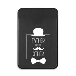 Заказать кошелек в Москве. Картхолдер на телефон Father папа белый от tigerda  - готовые дизайны и нанесение принтов.