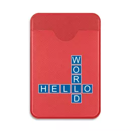 Заказать кошелек в Москве. Картхолдер на телефон HELLO WORLD от Nalivaev - готовые дизайны и нанесение принтов.