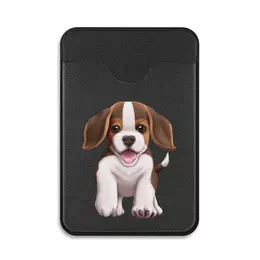 Заказать кошелек в Москве. Картхолдер на телефон Собака бигль щенок от tigerda  - готовые дизайны и нанесение принтов.