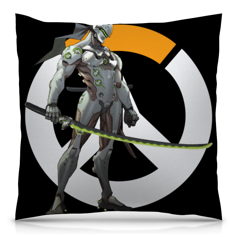 Printio Подушка 40x40 см с полной запечаткой Overwatch genji / овервотч гендзи