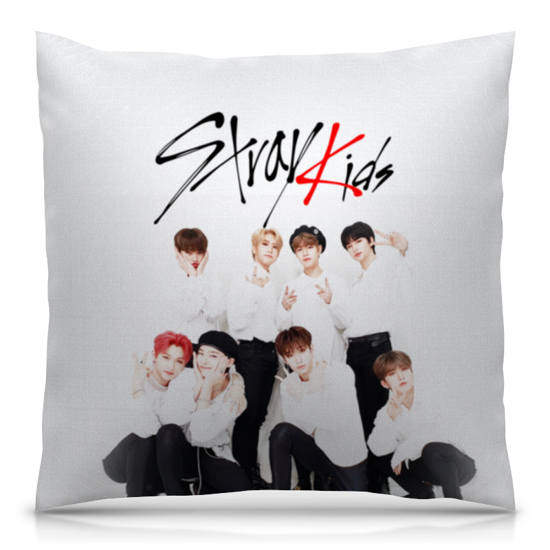 Printio Подушка 40x40 см с полной запечаткой Stray kids