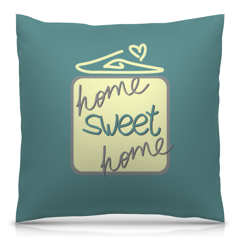 Printio Подушка 40x40 см с полной запечаткой Home, sweet home