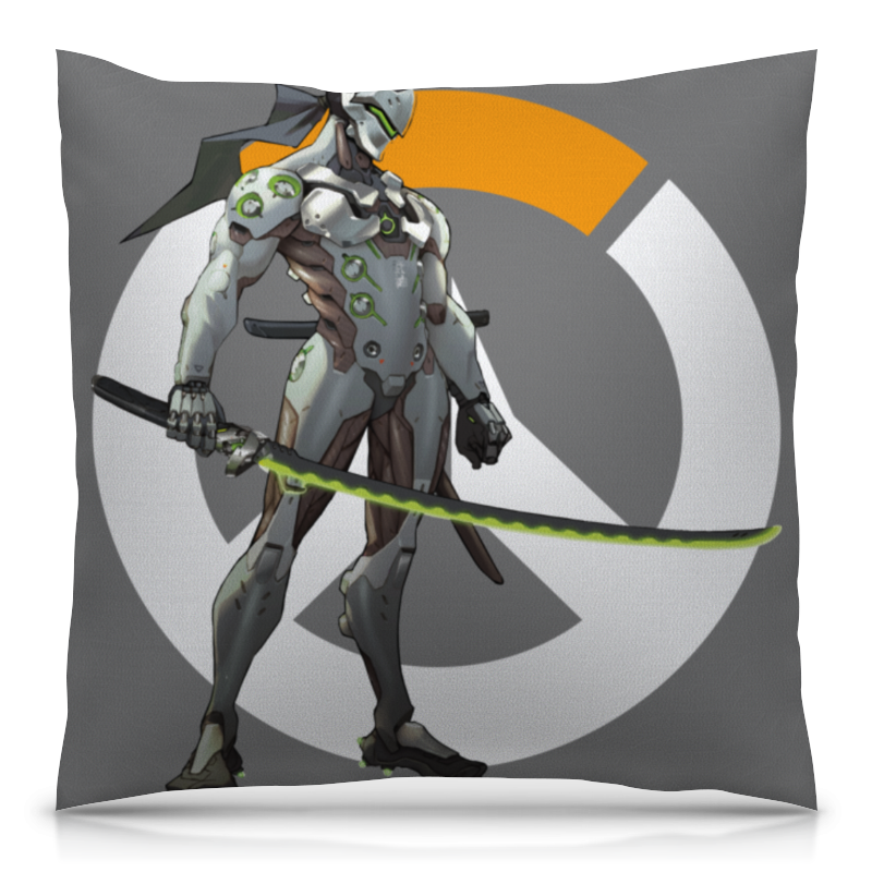 Printio Подушка 40x40 см с полной запечаткой Overwatch genji / овервотч гендзи printio подушка 60x40 см с полной запечаткой overwatch genji овервотч гендзи