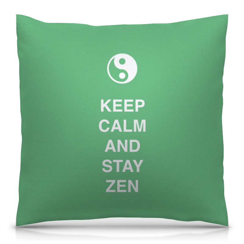 Printio Подушка 40x40 см с полной запечаткой Keep calm and stay zen printio подушка 40x40 см с полной запечаткой keep calm and stay zen