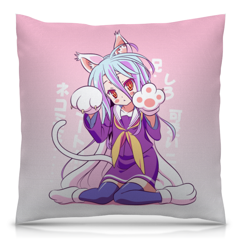 Printio Подушка 40x40 см с полной запечаткой Широ. no game no life printio подушка 40x40 см с полной запечаткой enjoy life