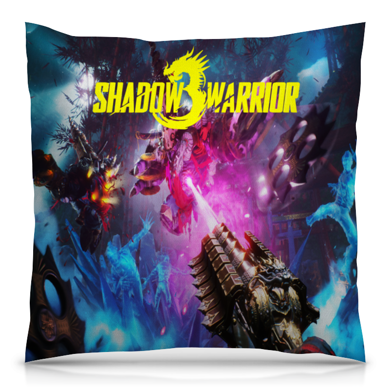 Printio Подушка 40x40 см с полной запечаткой Shadow warrior 3