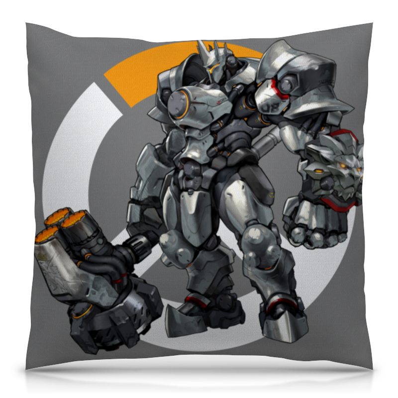 Printio Подушка 40x40 см с полной запечаткой Reinhardt overwatch / райнхардт овервотч