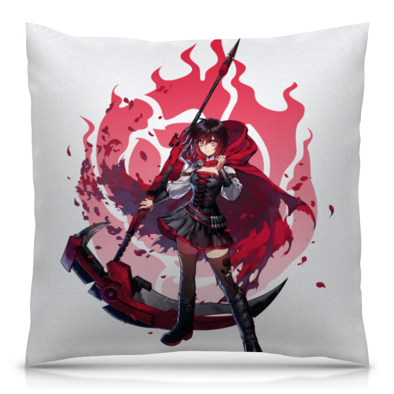  Printio Подушка 40x40 см с полной запечаткой Rwby, руби