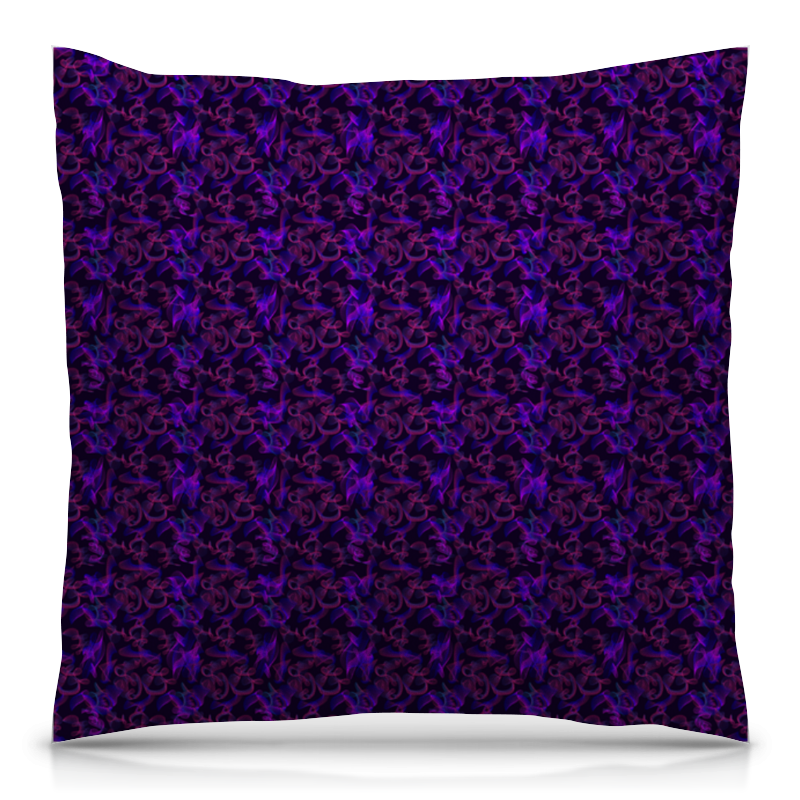 Printio Подушка 40x40 см с полной запечаткой Dark violet pattern