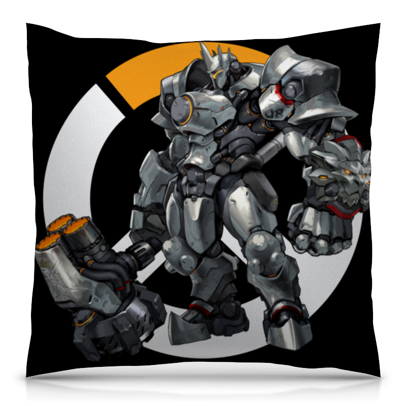 Printio Подушка 40x40 см с полной запечаткой Reinhardt overwatch / райнхардт овервотч