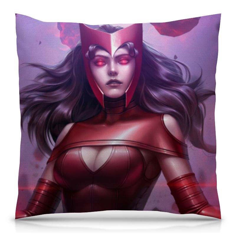 Printio Подушка 40x40 см с полной запечаткой Алая ведьма / scarlet witch printio подушка 60x40 см с полной запечаткой алая ведьма scarlet witch