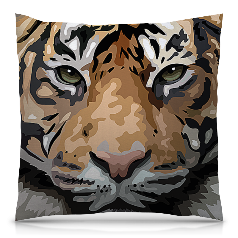 Printio Подушка 40x40 см с полной запечаткой Тигры. живая природа printio футболка с полной запечаткой мужская тигры живая природа