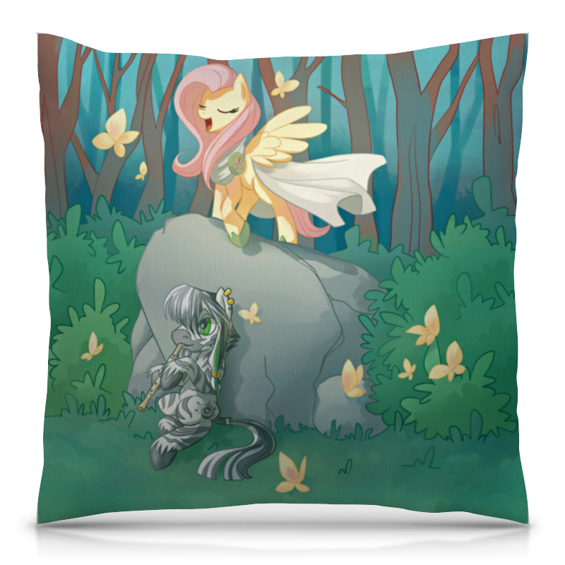 Printio Подушка 40x40 см с полной запечаткой Fluttershy lullaby printio подушка 60x40 см с полной запечаткой fluttershy color line