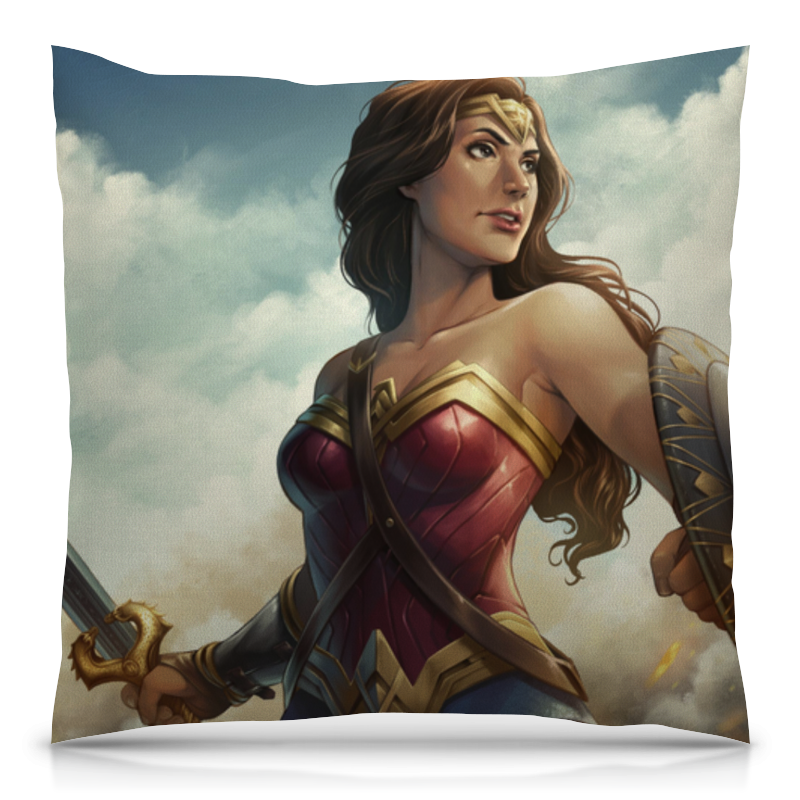 Printio Подушка 40x40 см с полной запечаткой Чудо-женщина / wonder woman