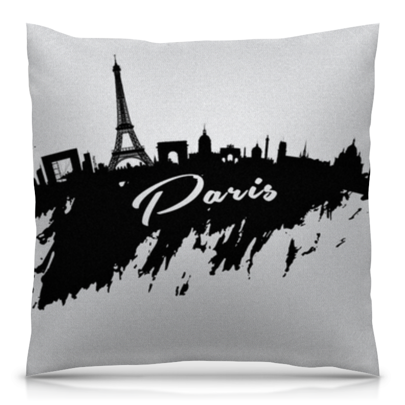 столица моды париж уотт ф Printio Подушка 40x40 см с полной запечаткой Париж