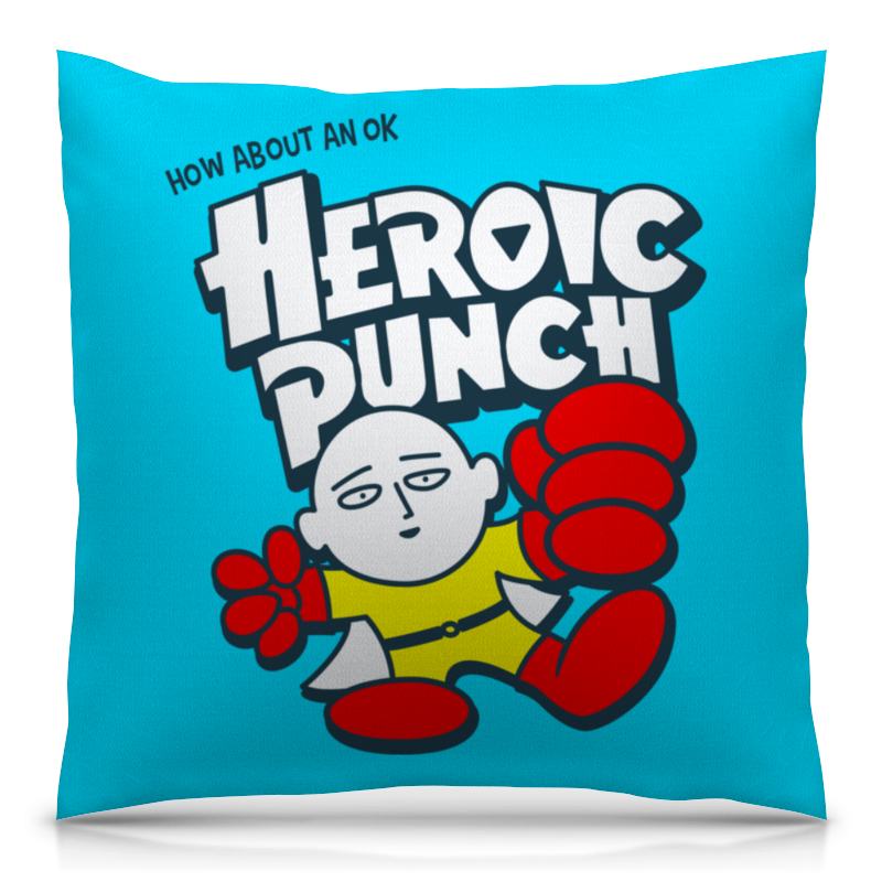 Printio Подушка 40x40 см с полной запечаткой Ванпанчмен манга one punch man слухи