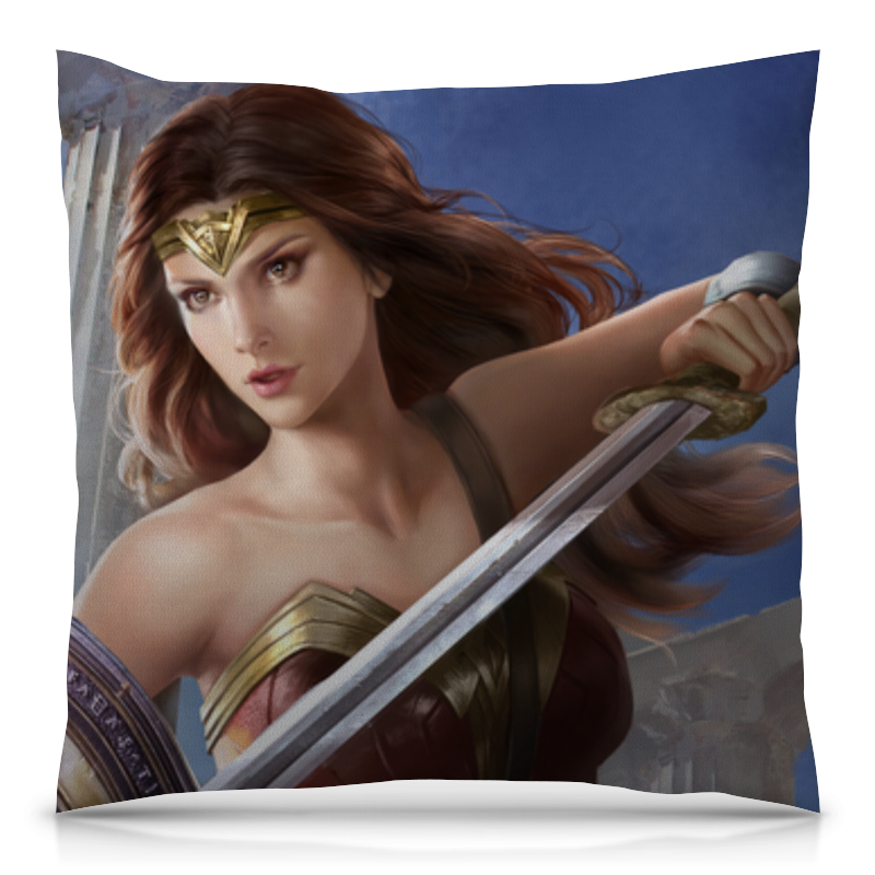 Printio Подушка 40x40 см с полной запечаткой Чудо-женщина / wonder woman