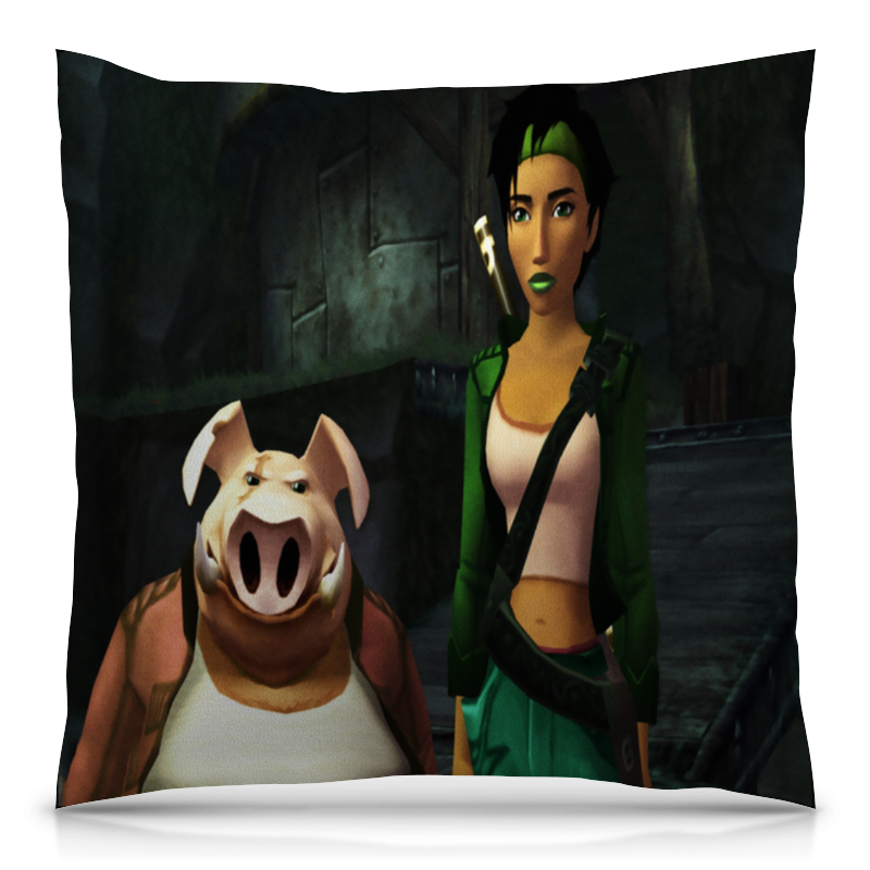 Printio Подушка 40x40 см с полной запечаткой Beyond good evil printio футболка с полной запечаткой женская beyond good evil