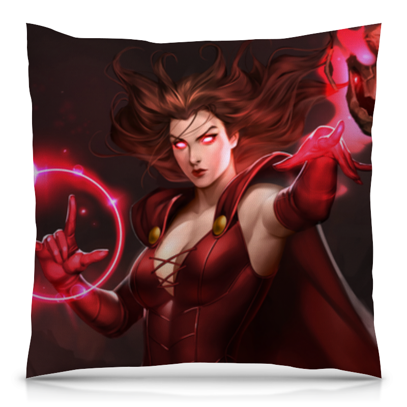 Printio Подушка 40x40 см с полной запечаткой Алая ведьма / scarlet witch printio подушка 60x40 см с полной запечаткой алая ведьма scarlet witch