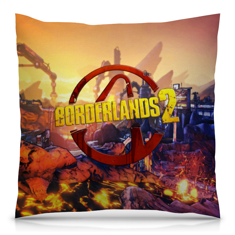 цена Printio Подушка 40x40 см с полной запечаткой Borderlands 2