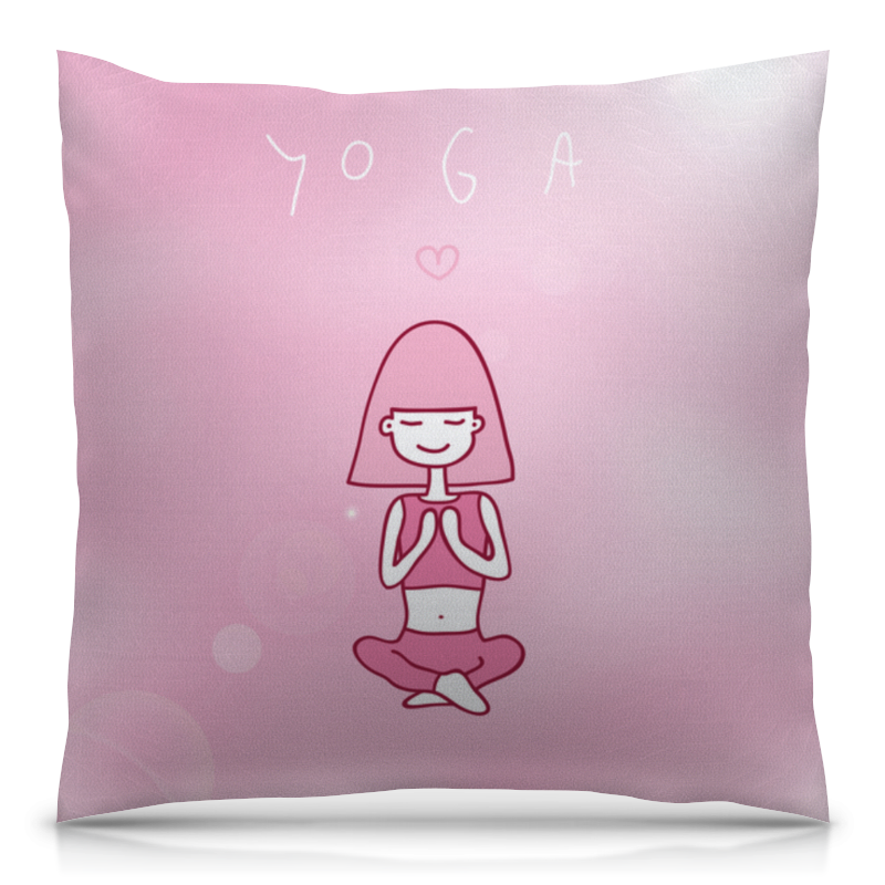 Printio Подушка 40x40 см с полной запечаткой Йога и медитация подушка для медитации подушка рюкзак сумка с ремешками и кармашками цвет красный