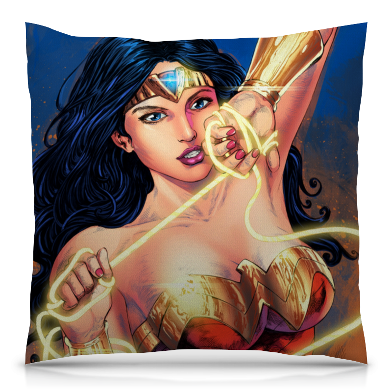 Printio Подушка 40x40 см с полной запечаткой Чудо-женщина / wonder woman