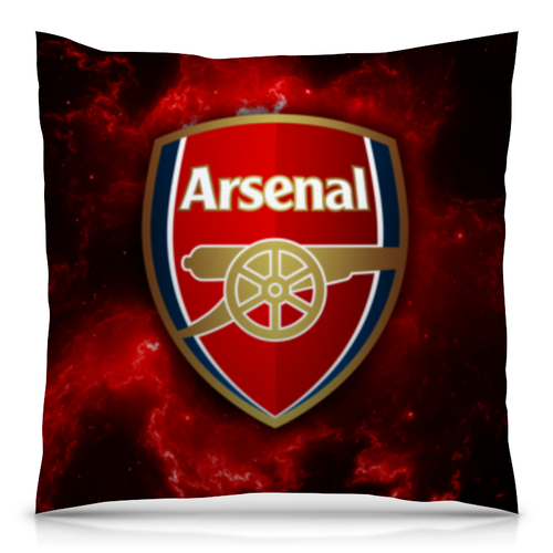 Заказать подушку в Москве. Подушка 40x40 см с полной запечаткой Arsenal от geekbox - готовые дизайны и нанесение принтов.
