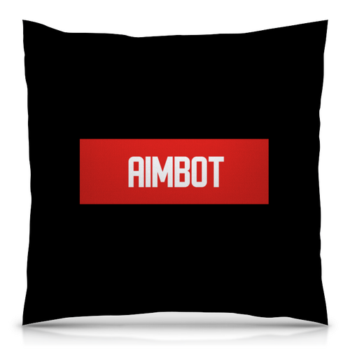 Заказать подушку в Москве. Подушка 40x40 см с полной запечаткой Aimbot от THE_NISE  - готовые дизайны и нанесение принтов.