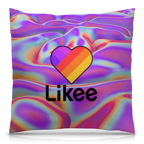 Заказать подушку в Москве. Подушка 40x40 см с полной запечаткой Likee  от DESIGNER   - готовые дизайны и нанесение принтов.