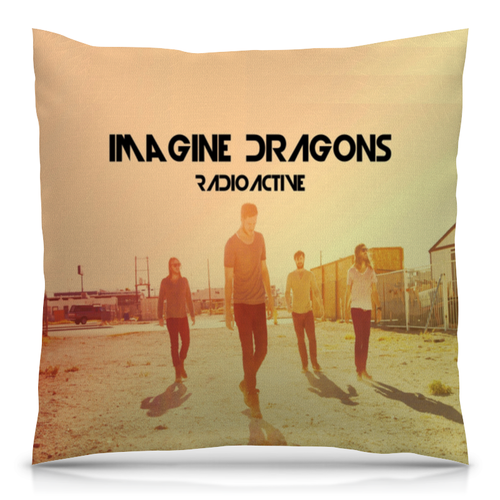 Заказать подушку в Москве. Подушка 40x40 см с полной запечаткой Imagine Dragons от aleks_say - готовые дизайны и нанесение принтов.