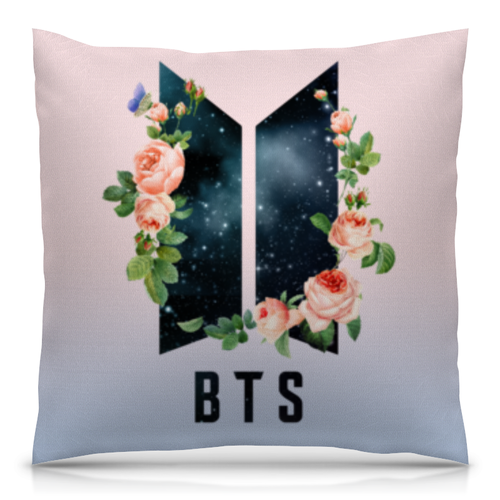 Заказать подушку в Москве. Подушка 40x40 см с полной запечаткой BTS (k-pop)  от geekbox - готовые дизайны и нанесение принтов.