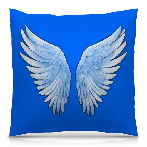 Заказать подушку в Москве. Подушка 40x40 см с полной запечаткой Крылья ангела от p_i_r_a_n_y_a  - готовые дизайны и нанесение принтов.