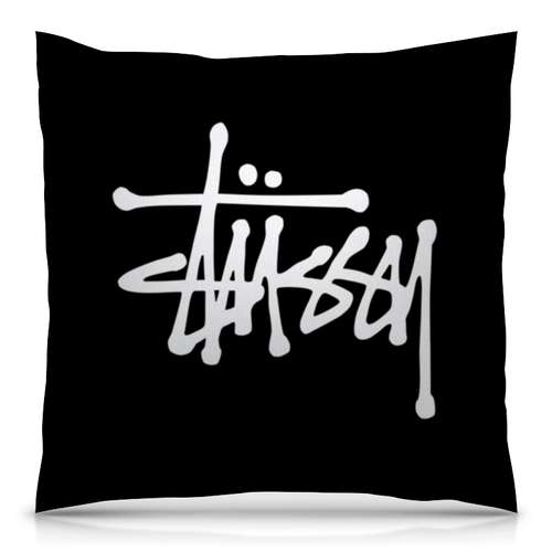 Заказать подушку в Москве. Подушка 40x40 см с полной запечаткой Stussy от DESIGNER   - готовые дизайны и нанесение принтов.