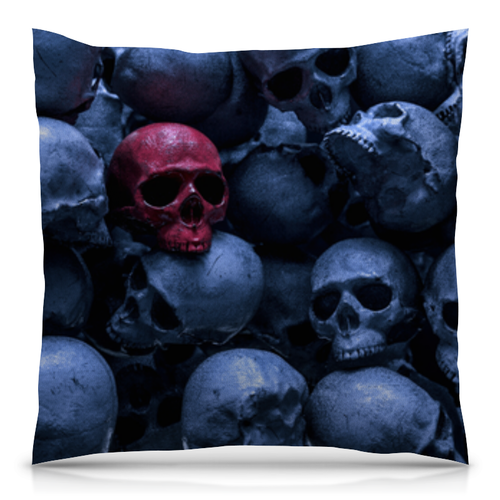 Заказать подушку в Москве. Подушка 40x40 см с полной запечаткой Red Skull от Дана Столыпина - готовые дизайны и нанесение принтов.